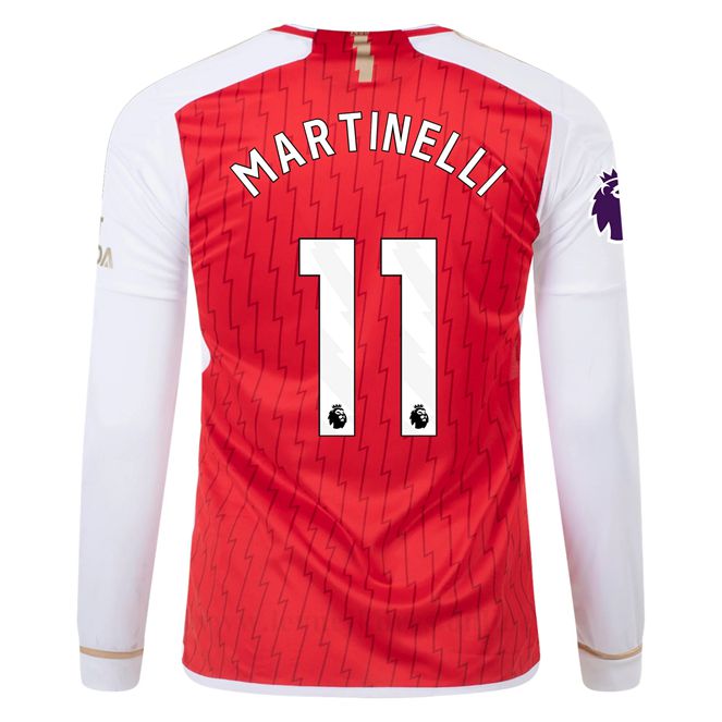 Levné Fotbalové Dresy Arsenal 2023-2024 Dlouhý Rukáv MARTINELLI #11 Domácí