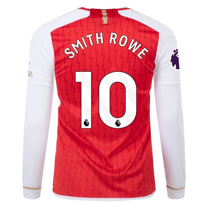 Levné Fotbalové Dresy Arsenal 2023-2024 Dlouhý Rukáv SMITH ROWE #10 Domácí