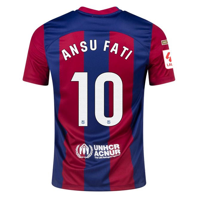 Levné Fotbalové Dresy FC Barcelona 2023-2024 ANSU FATI #10 Domácí