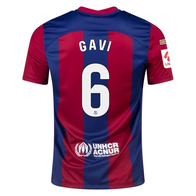 Levné Fotbalové Dresy FC Barcelona 2023-2024 GAVI #6 Domácí