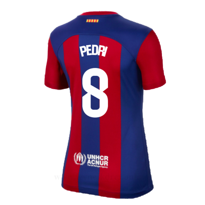 Levné Fotbalové Dresy FC Barcelona 2023-2024 Dámské PEDRI #8 Domácí