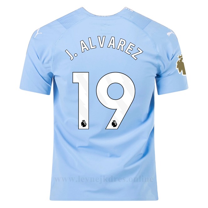 Levné Fotbalové Dresy Manchester City 2023-2024 J ALVAREZ #19 Domácí